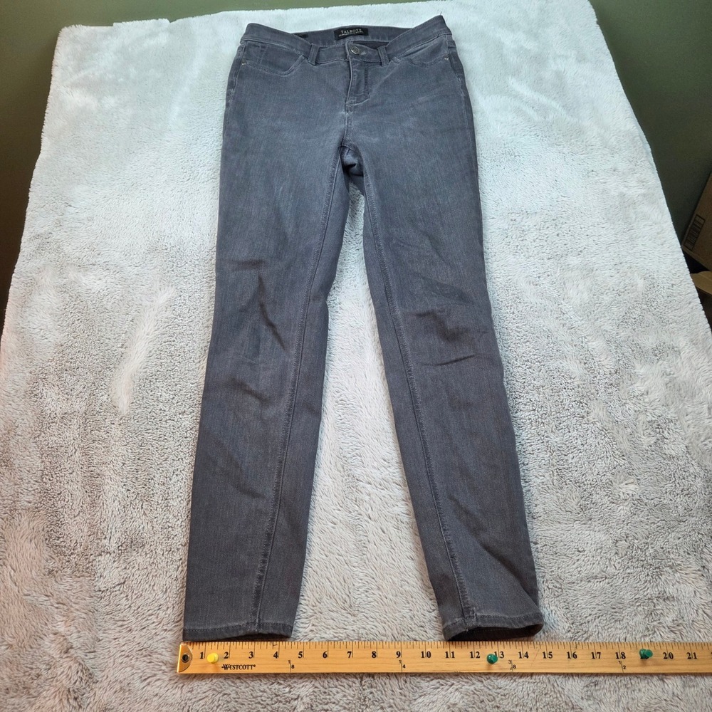 Talbots Jegging Womens 2 Flawless Five-Pocket Stretch Denim Blend Skinny Grey